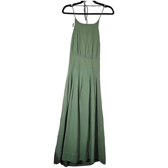 Free People Free-est Cotton Halter Midi Dress•M•NWOT - Picture 3 of 11